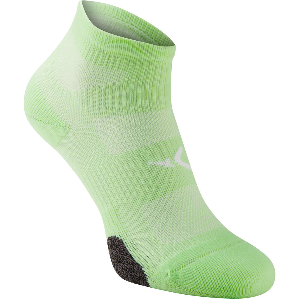 Nízke ponožky na fitness 2 ks zelené