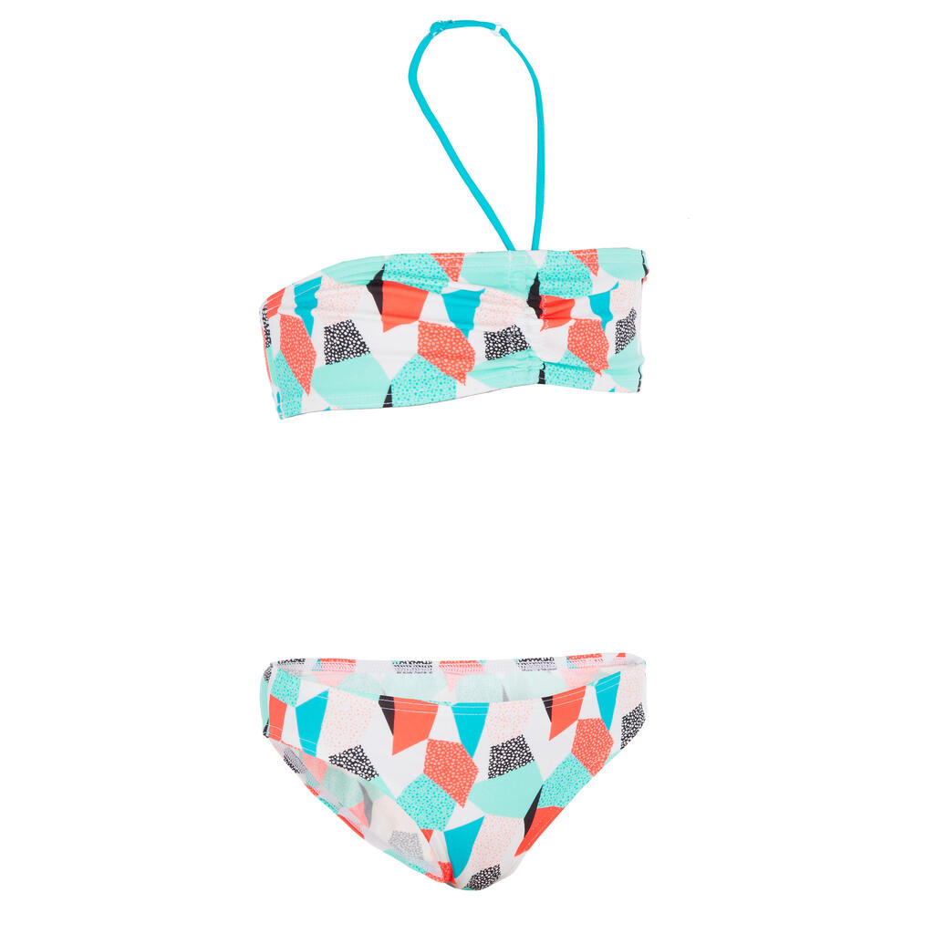 Bikini-Set Bandeau Lali Cali Mädchen blau/grün
