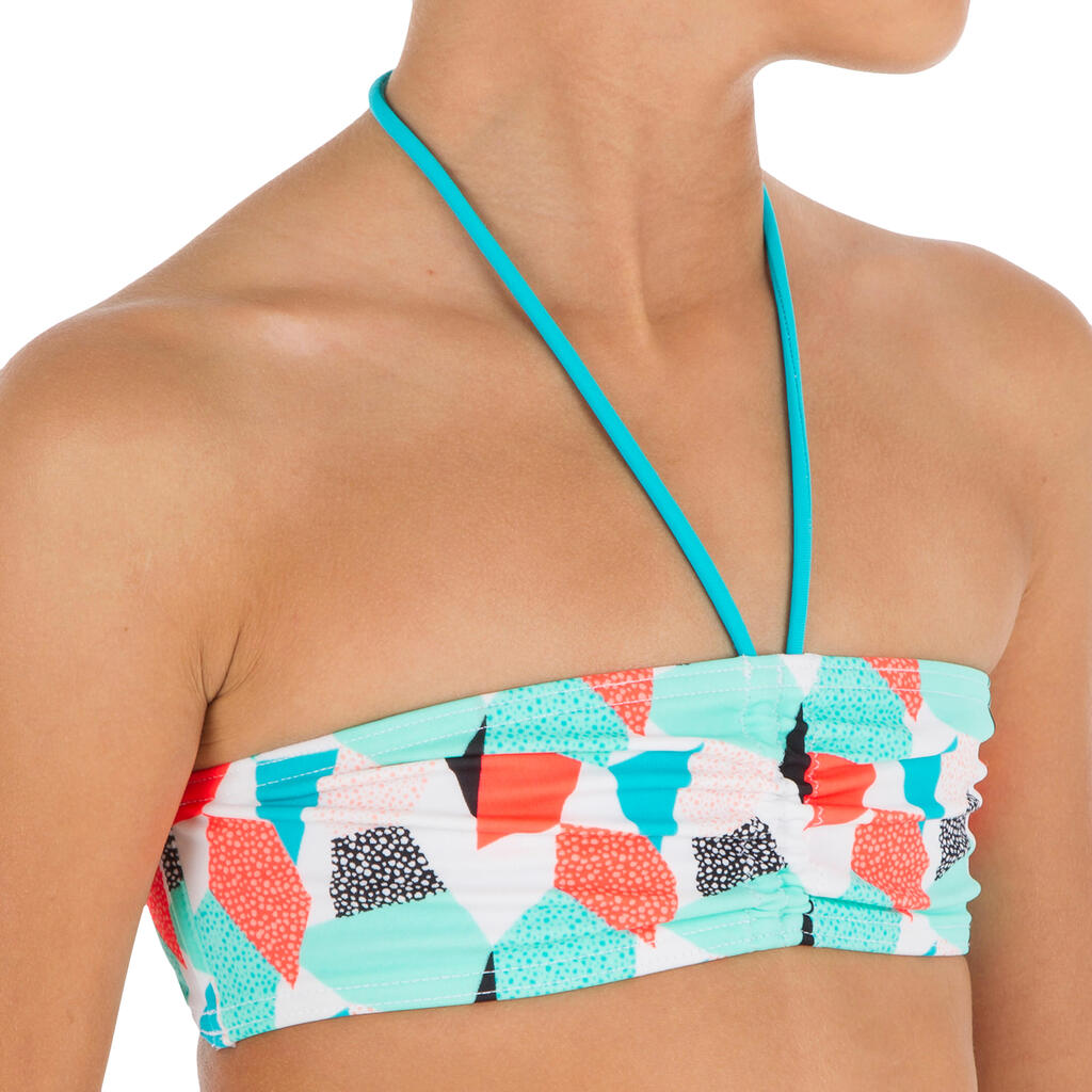 Bikini-Set Bandeau Lali Cali Mädchen blau/grün