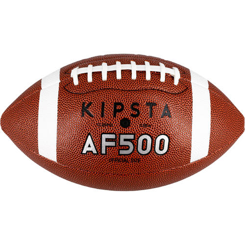 Ballon de football américain AF500 en taille officielle marron