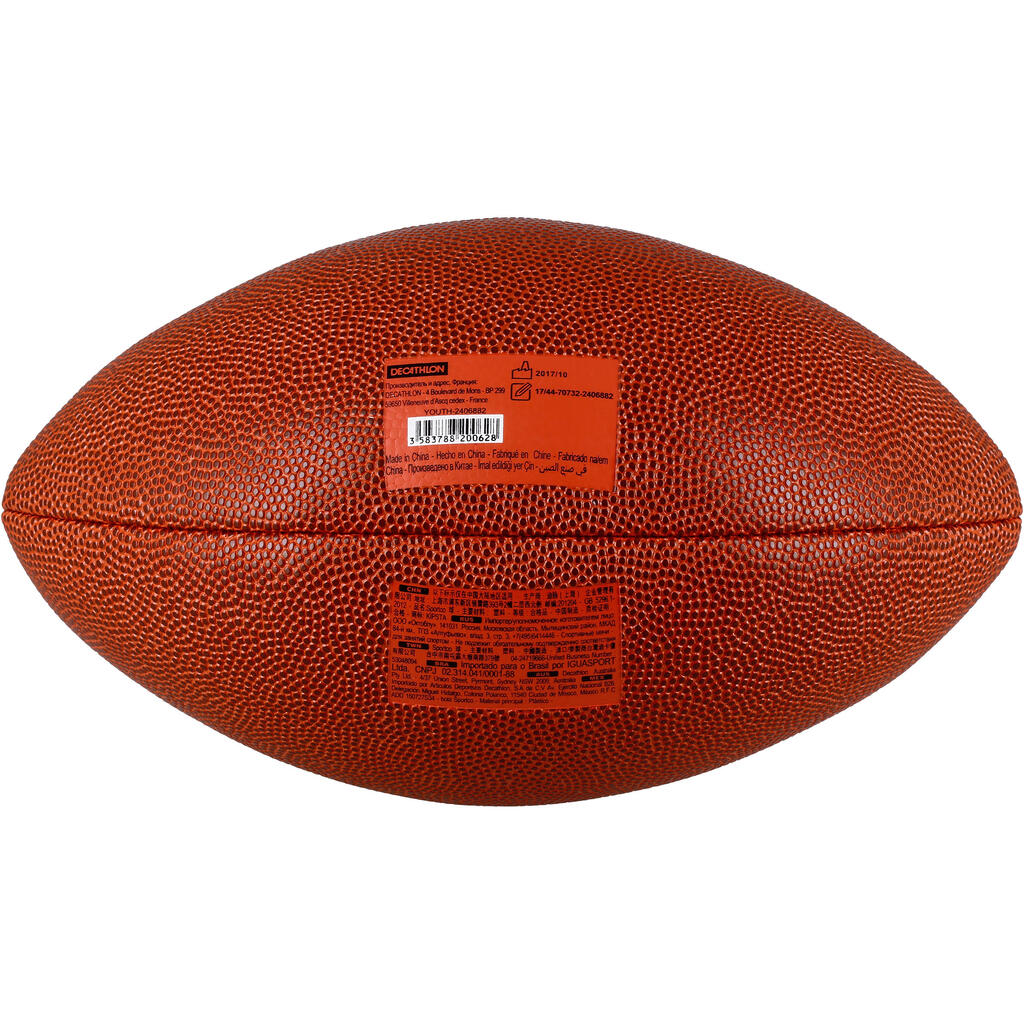 Jauniešu izmēra amerikāņu futbola bumba “AF500”, brūna