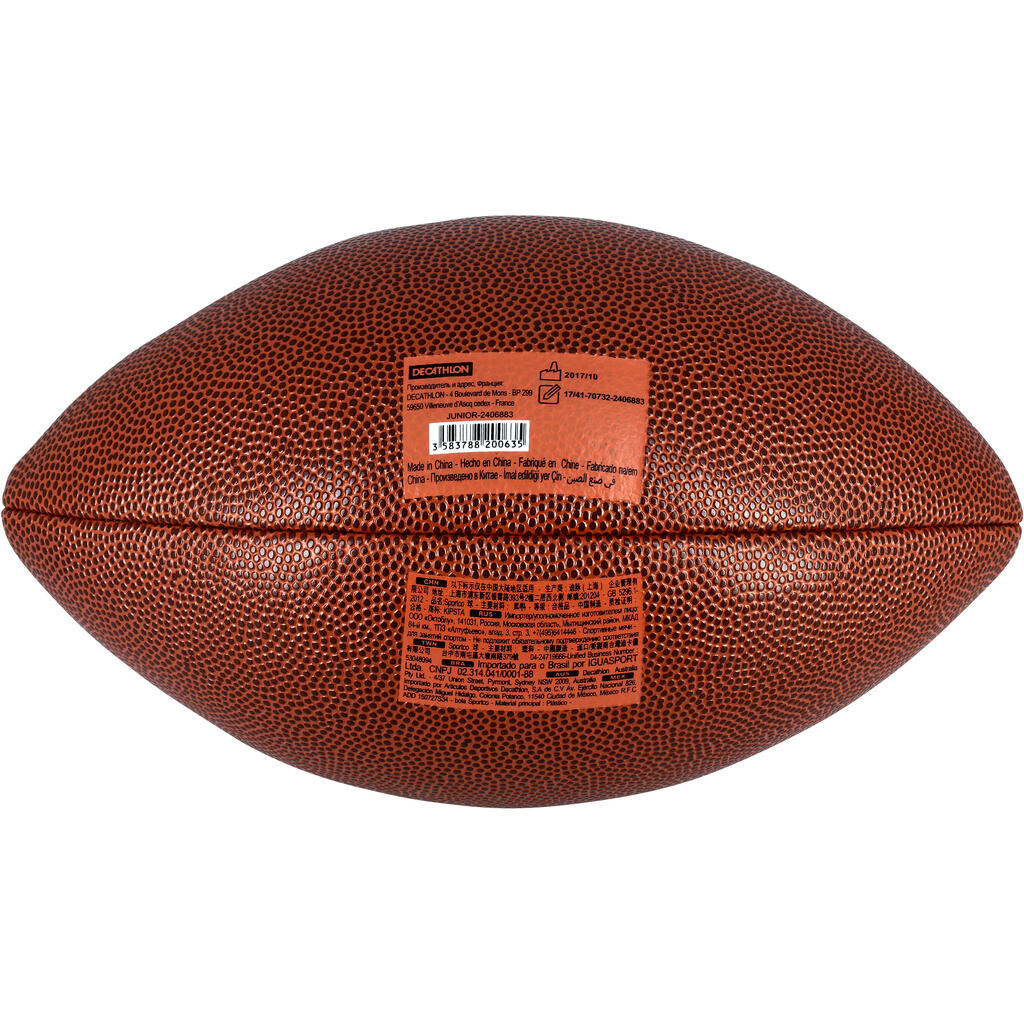 Kids' Junior Size American Football AF500 - Brown