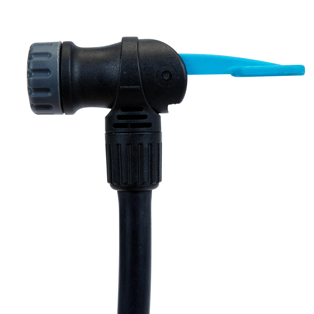 Bomba de pie para bicicleta Btwin 500 negra