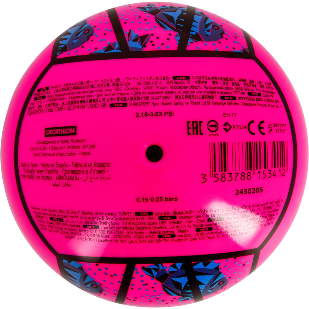 BV100 Mini Beach Volleyball - Pink/Blue