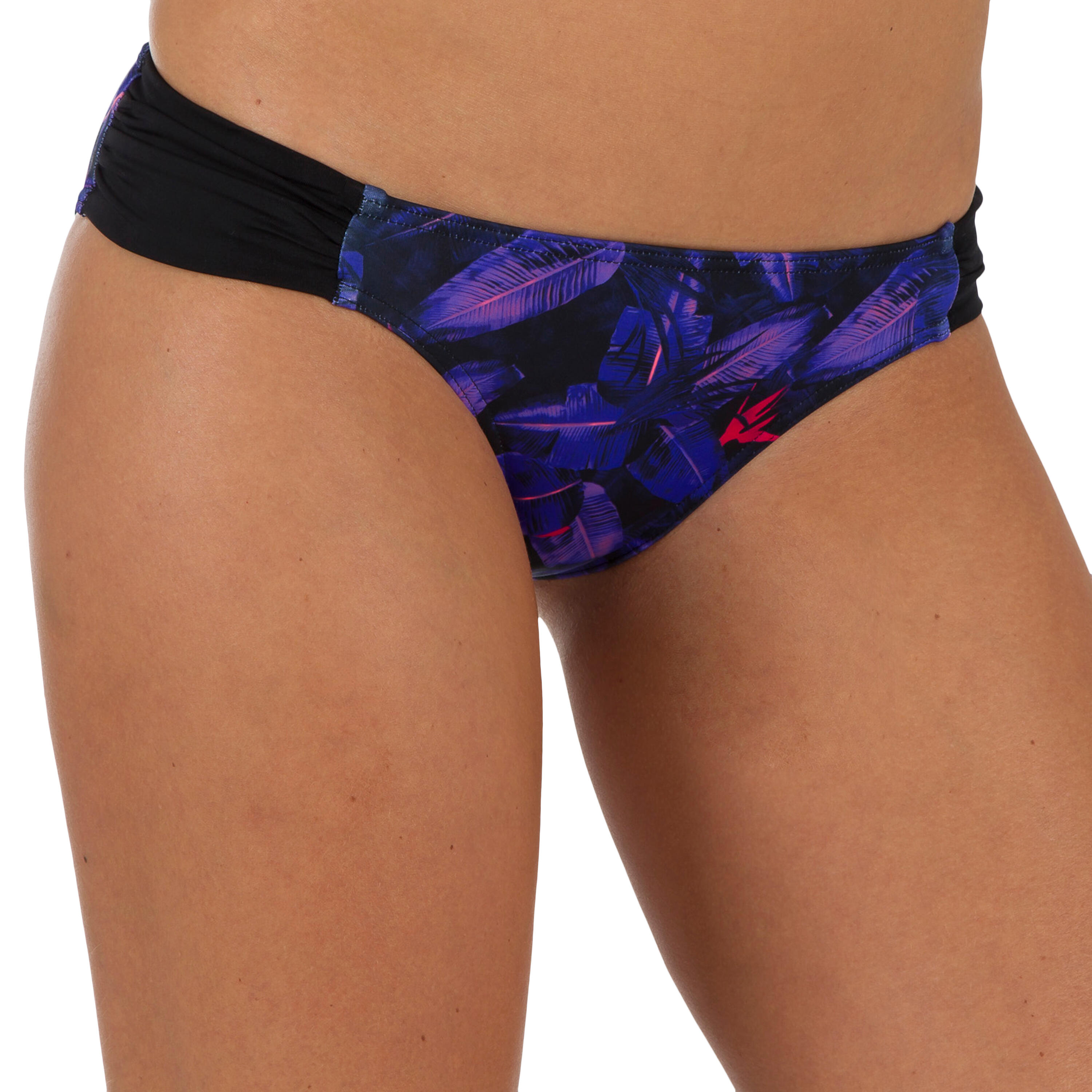 OLAIAN Niki Women's Surfing Swimsuit Bottoms with Gathering at the Sides - Psycho