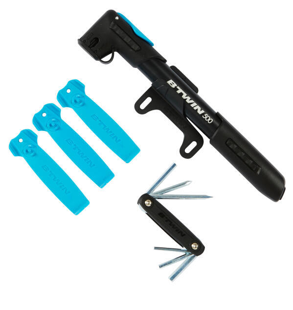 KIT DE RÉPARATION VÉLO (POMPE, DÉMONTE PNEUS, MULTITOOL) - DECATHLON El  Djazair