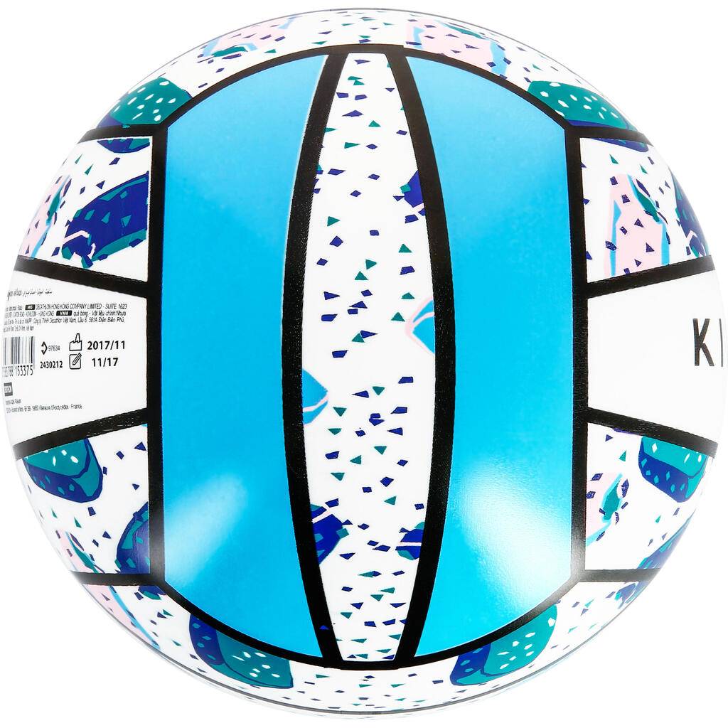 Beachvolleyball BV100 weiß/blau