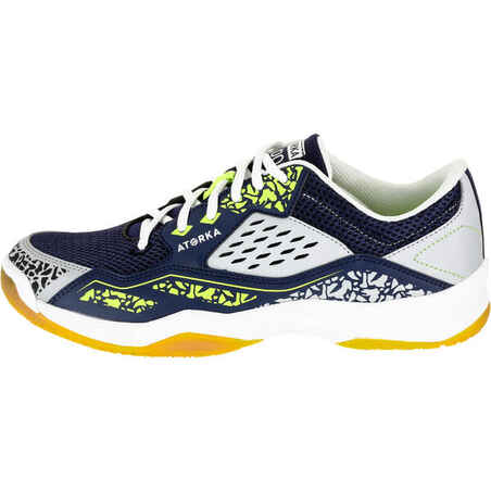 Adult Handball Shoes H100 - Grey/Yellow