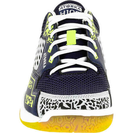 Adult Handball Shoes H100 - Grey/Yellow