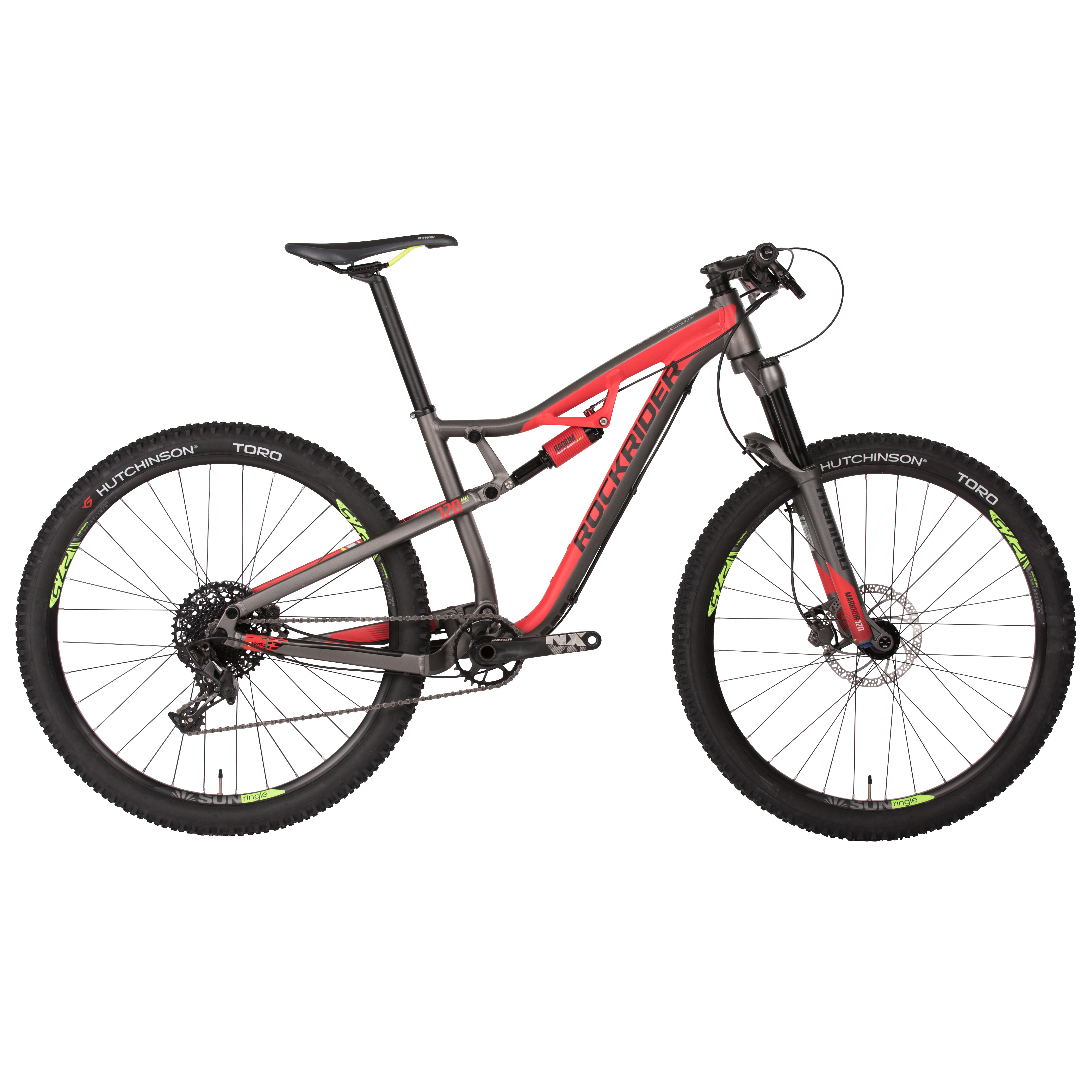 100 S XC Mountain Bike Black/Red Decathlon