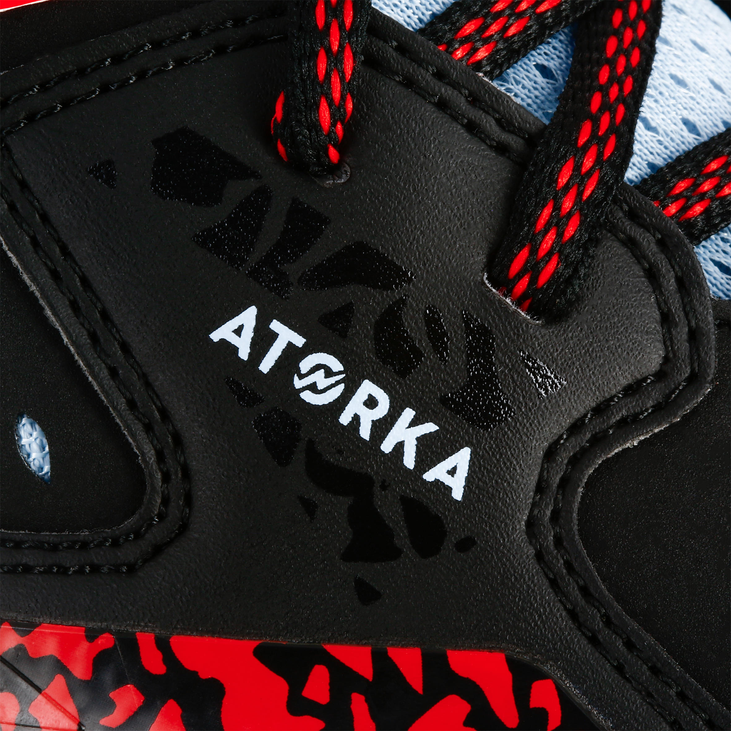 Scarpe pallamano H500 nero-rosso 11/14