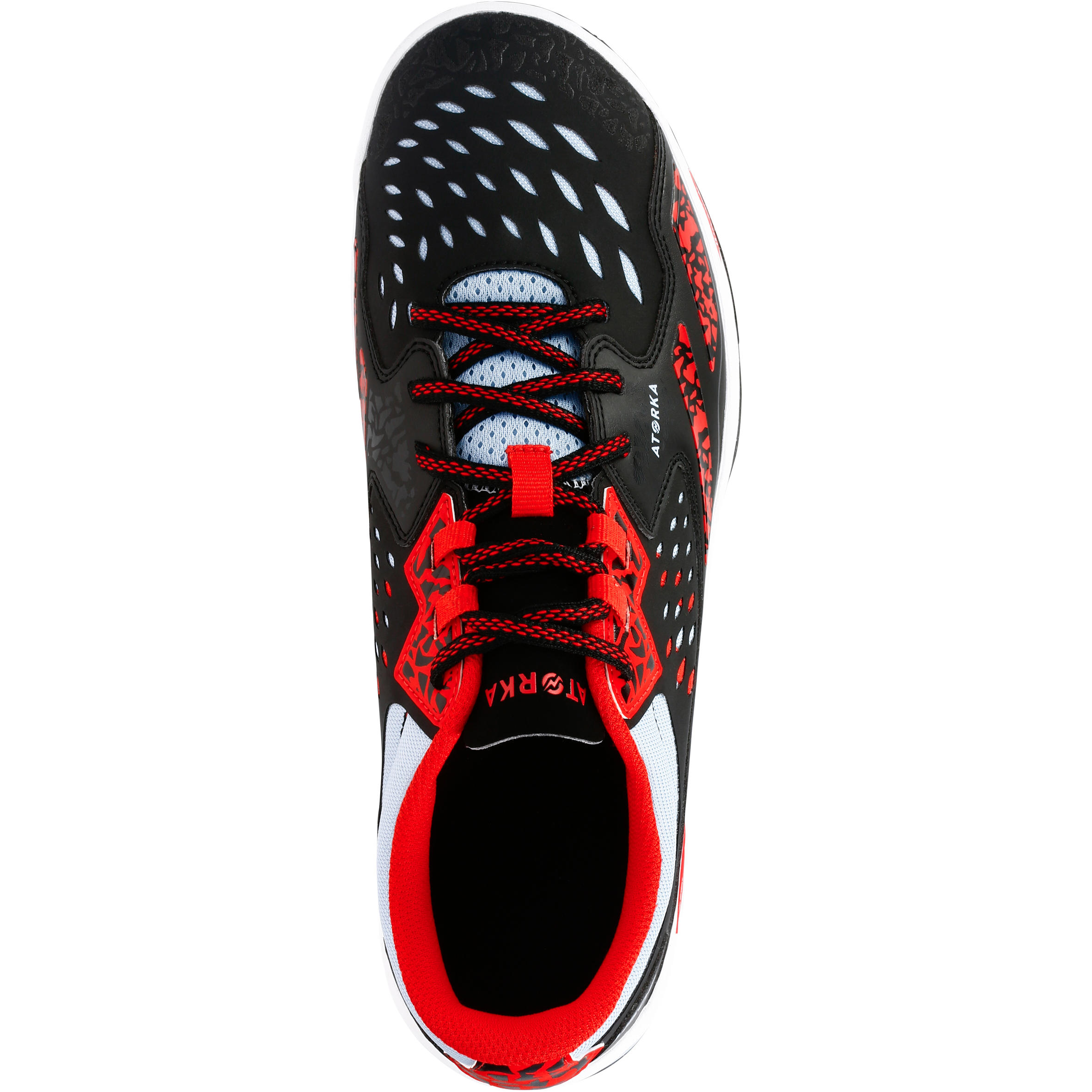 Scarpe pallamano H500 nero-rosso 6/14