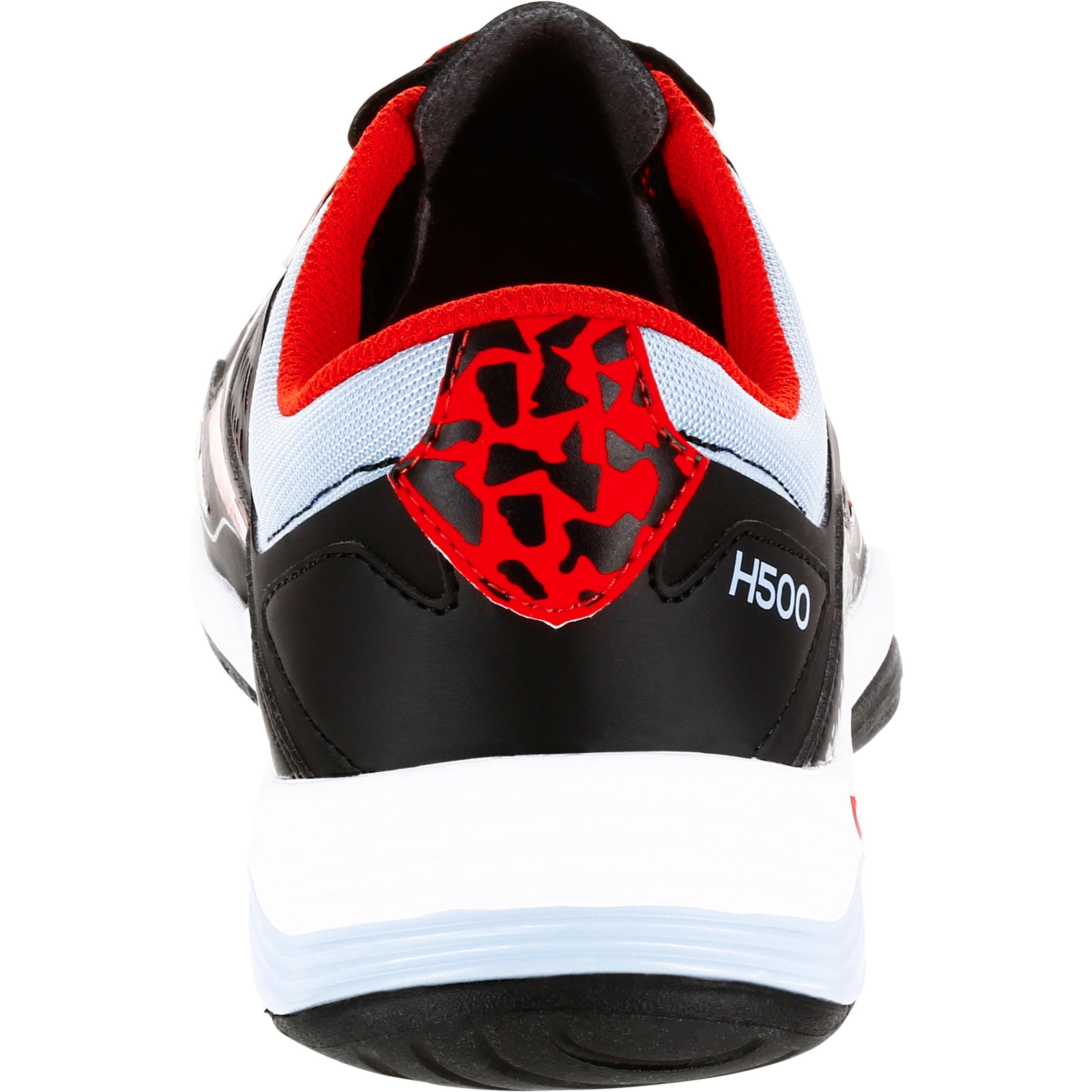 Scarpe pallamano H500 nero-rosso 5/14