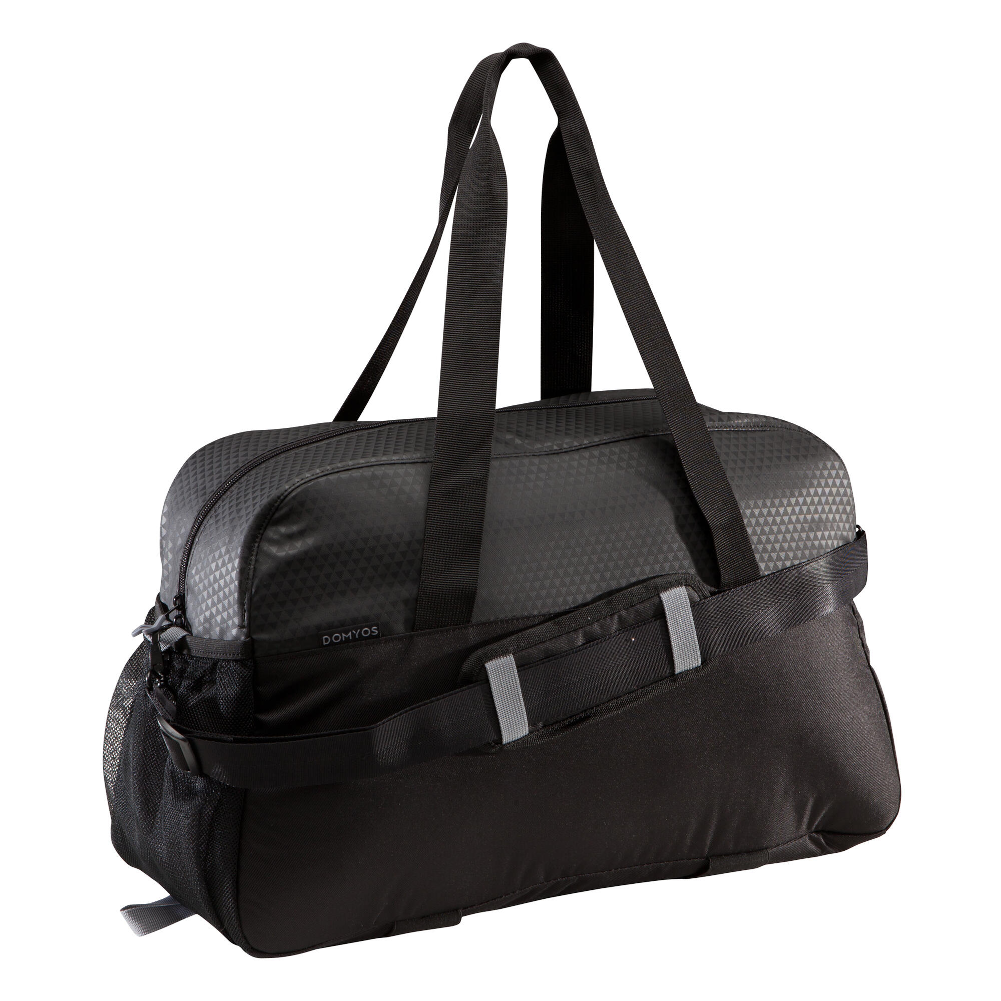 Cardio Fitness Bag 30l Black Premium Triangle Design Domyos By