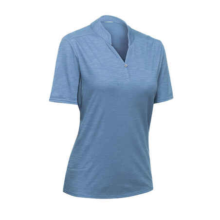 Travel100 Women's Short-Sleeve Trekking Polo Shirt - Blue