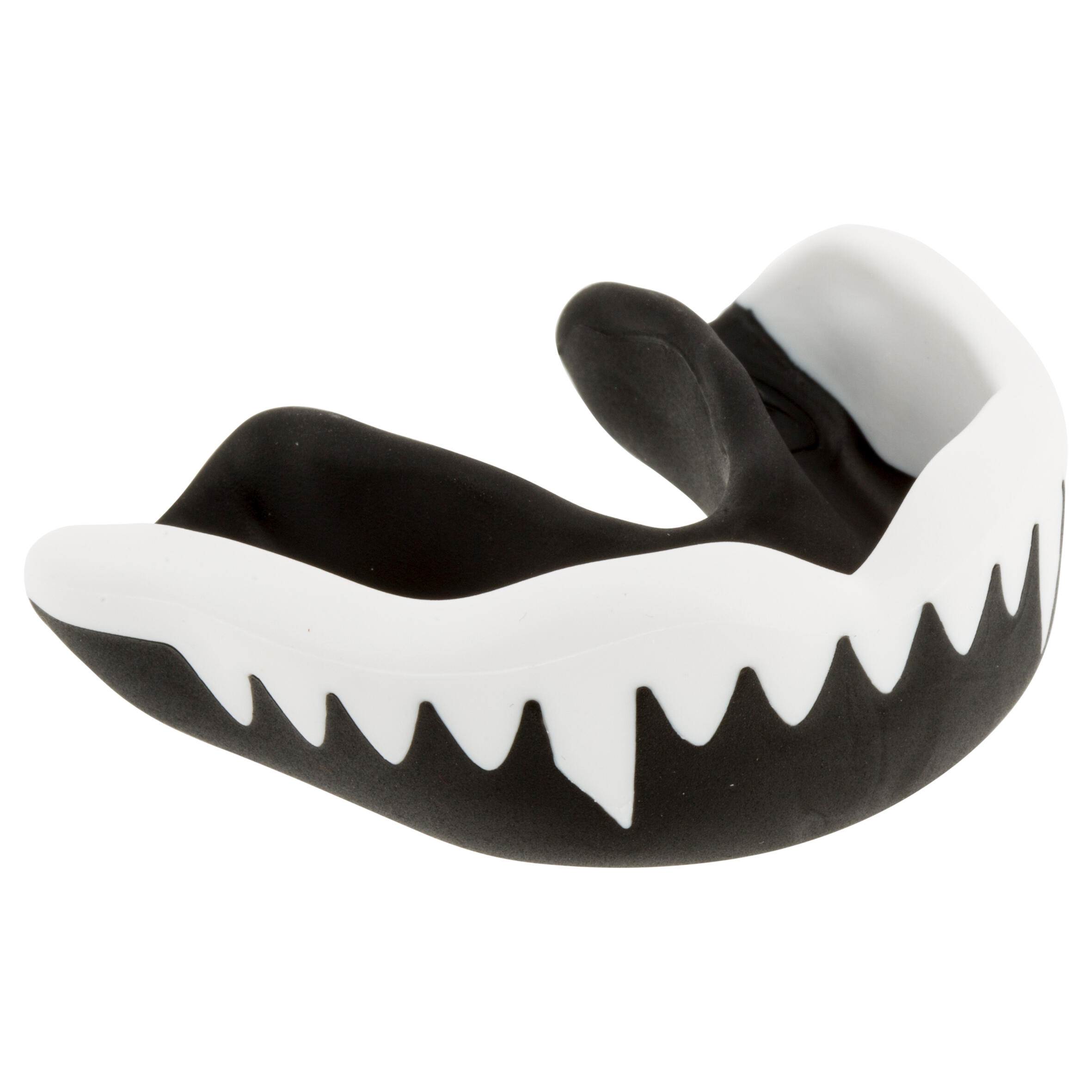 Adult Rugby Mouth Guard Viper - White/Black 1/7