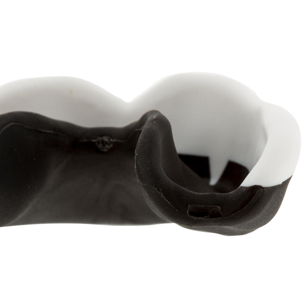 Pieaugušo regbija zobu aizsargs “Viper”, balts/melns