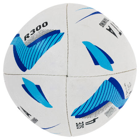 М'яч R300 для регбі, розмір 4 - Синій