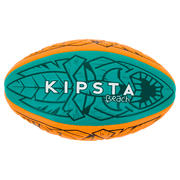 Oranžna in zelena ragbijska žoga R100