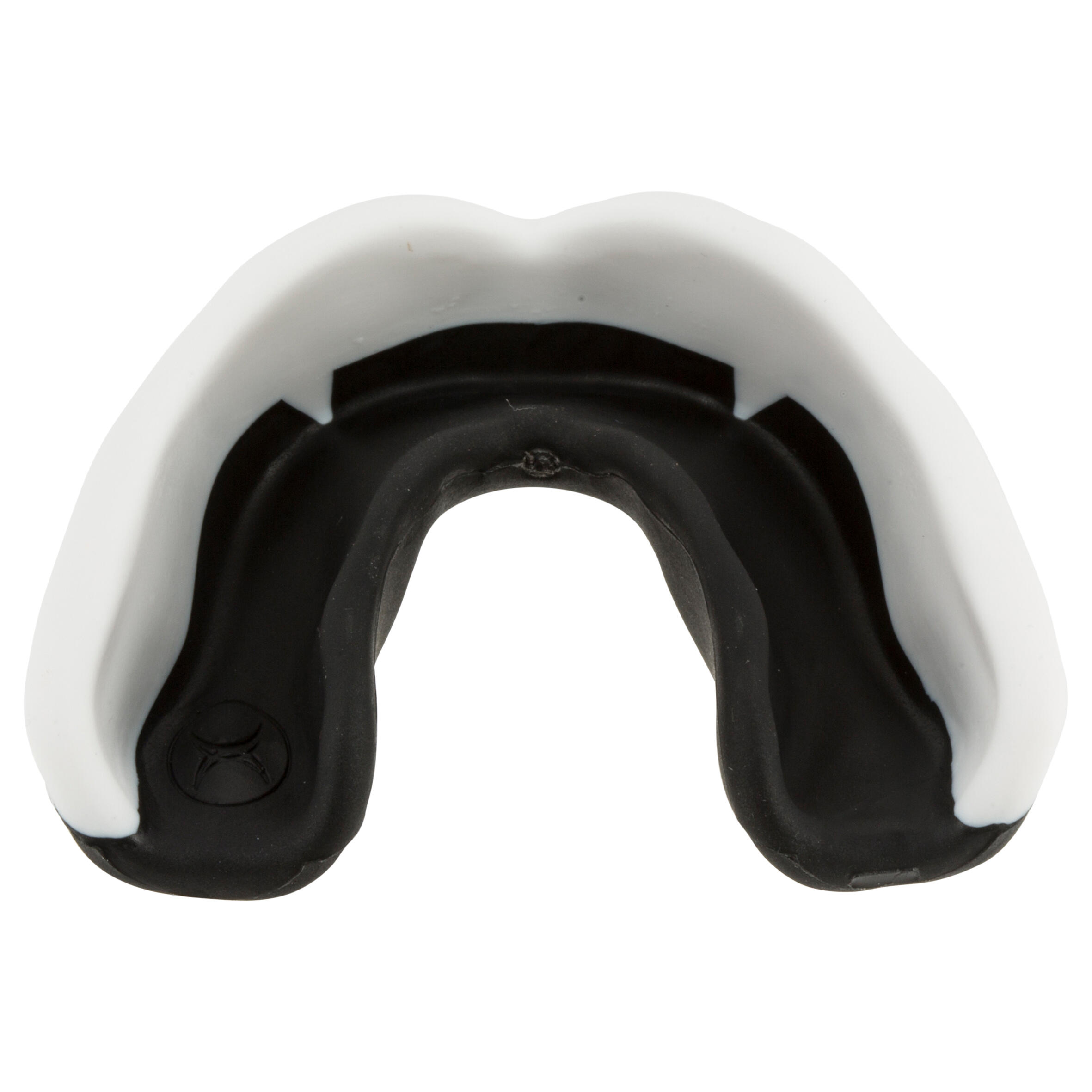 Adult Rugby Mouth Guard Viper - White/Black 3/7