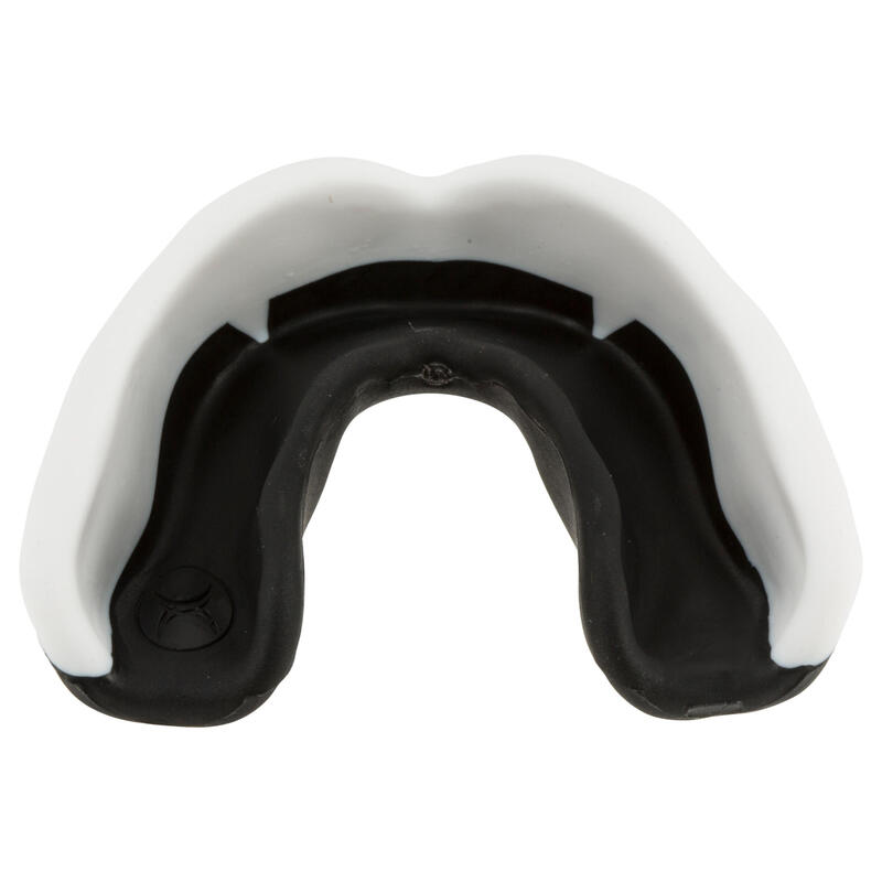 Paradenti rugby adulto Gilbert VIPER bianco-nero