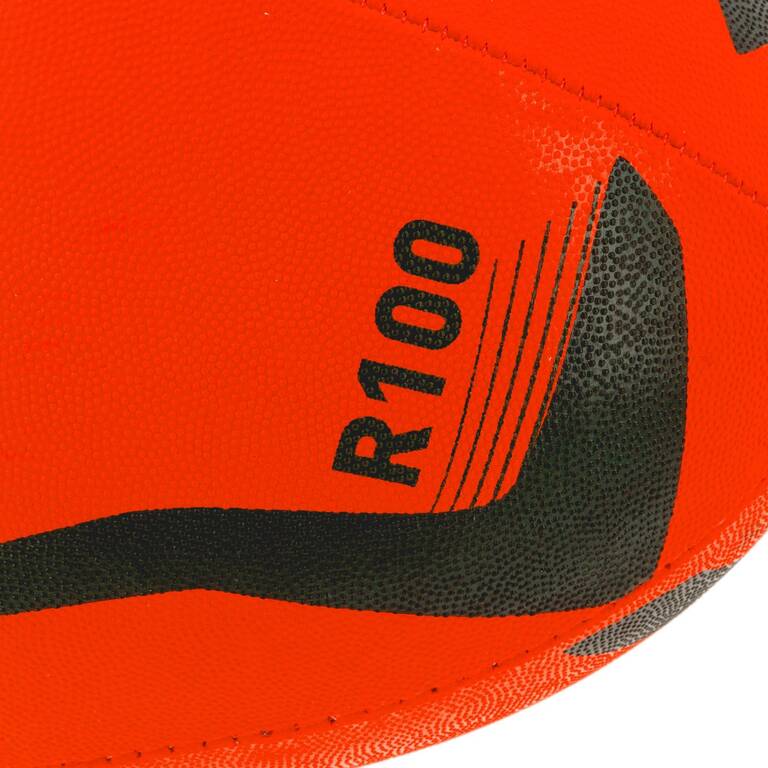 Rugby Ball Size 4 Initiation - Light Orange