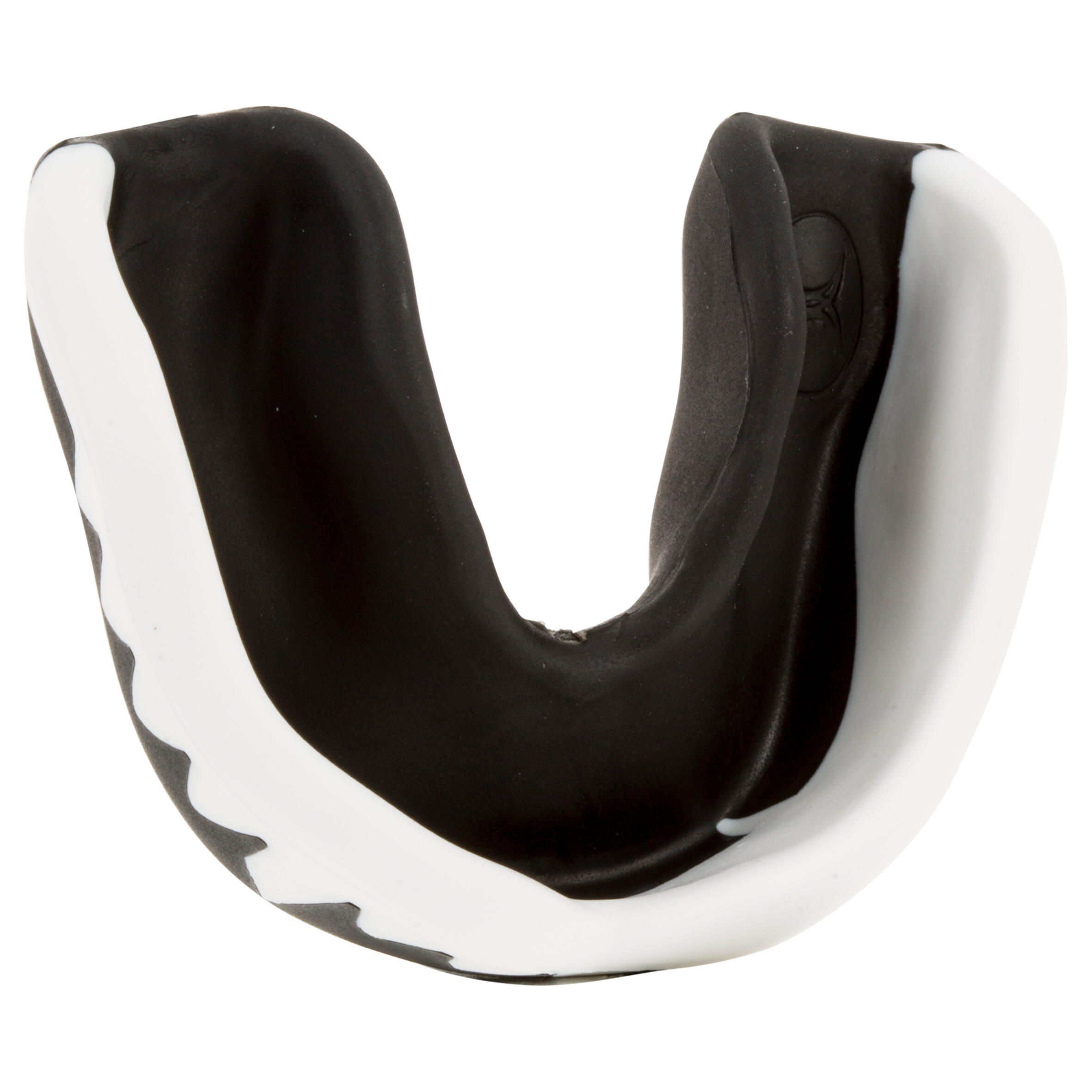Adult Rugby Mouth Guard Viper - White/Black 2/7