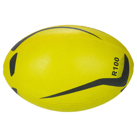 М'яч для гри в регбі R100, розмір 3 - Жовтий