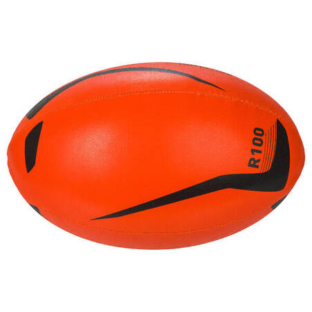 R100 Bola Rugbi Ukuran 4 - Oranye