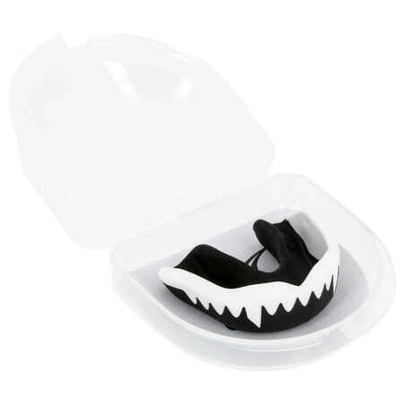 Adult Rugby Mouth Guard Viper - White/Black