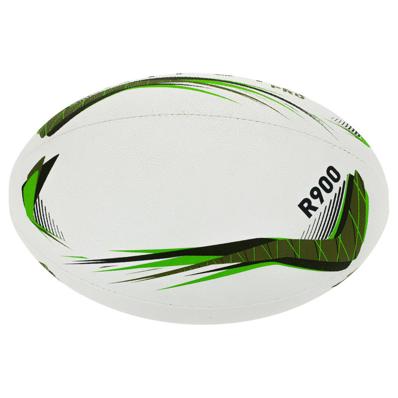 Size 5 Rugby Ball R900 Green Decathlon