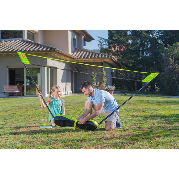 3 m Badminton Net Easy Set Yellow Decathlon