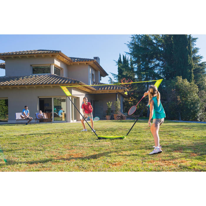 3 m Badminton Net Easy Set Yellow Decathlon