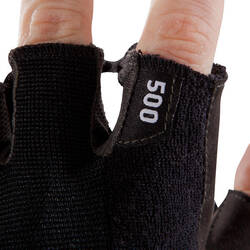 500 Weight Training Glove With Rip-Tab Cuff - Black/Khaki