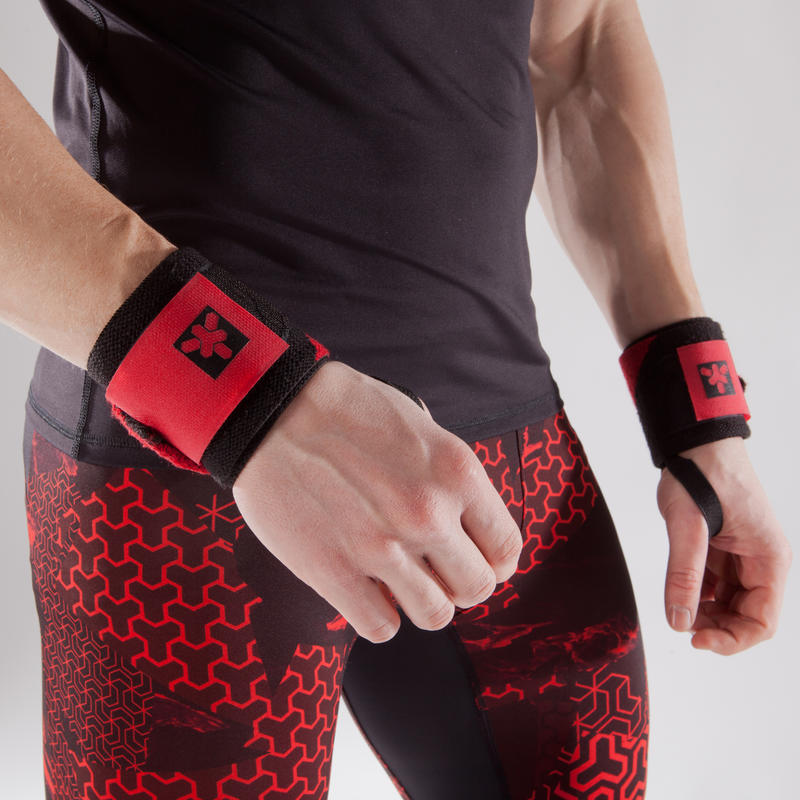 Weight Training Velcro Wrist Wraps Red Domyos By Decathlon