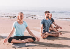 Hose für sanftes Yoga Biobaumwolle Damen Hose für sanftes Yoga Biobaumwolle Damen
