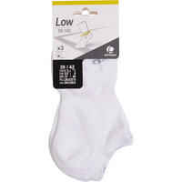 RS160 Low Sports Socks Tri-Pack - White
