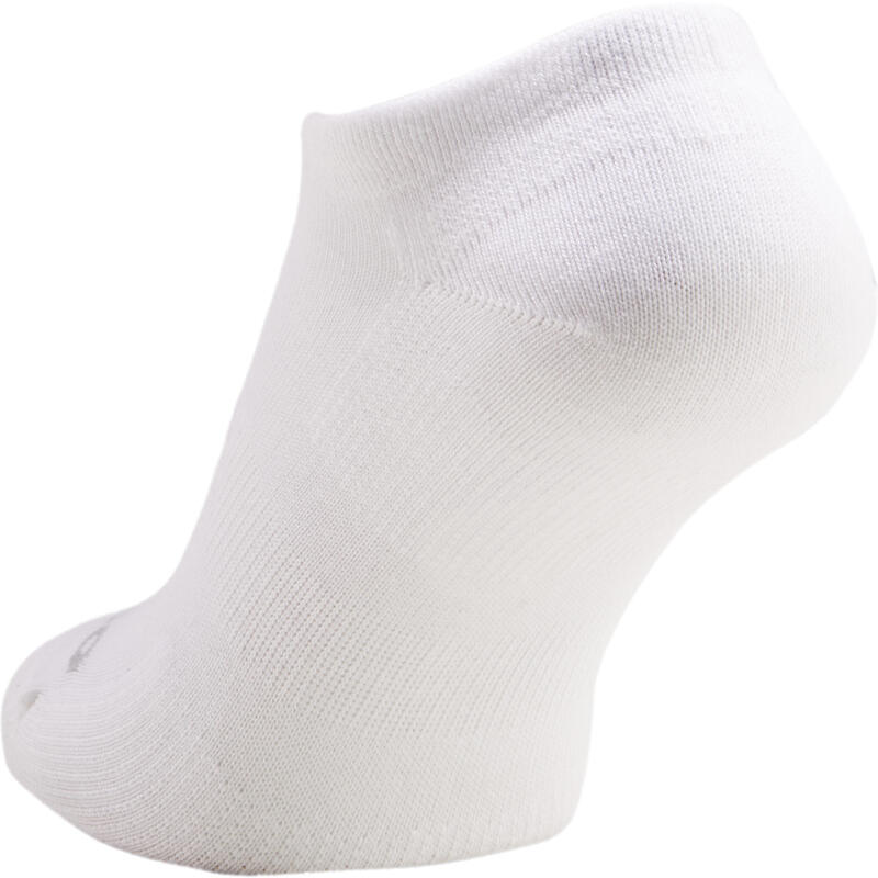 CHAUSSETTES DE SPORT BASSES ARTENGO RS 160 BLANCHES LOT DE 3