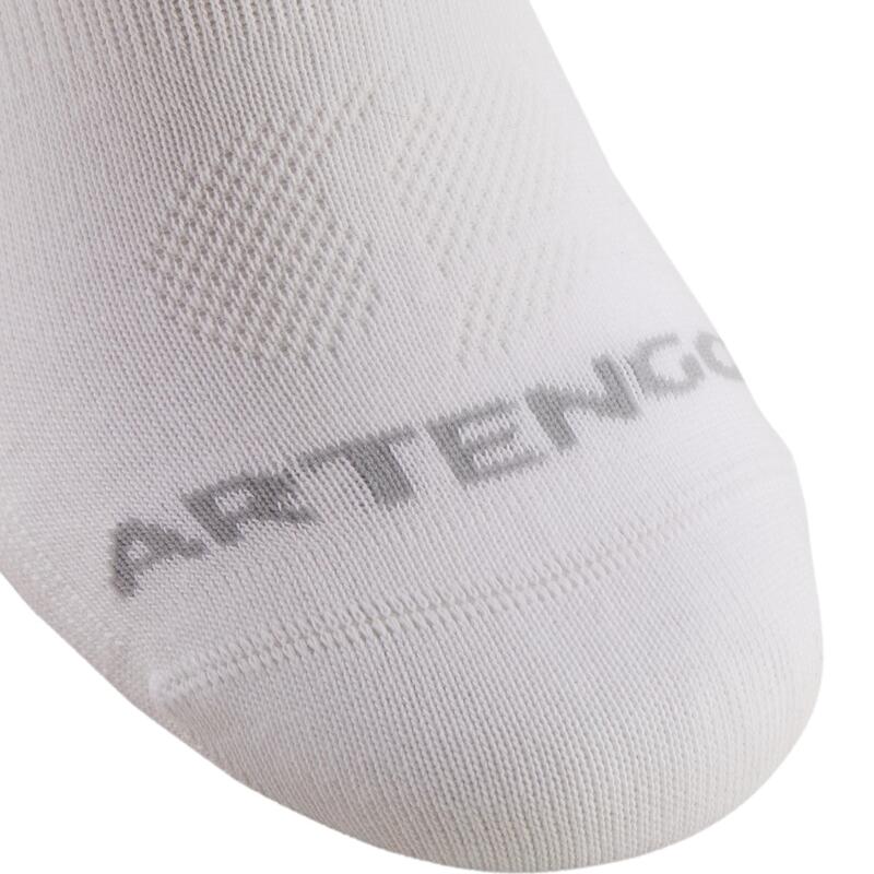 CHAUSSETTES DE SPORT BASSES ARTENGO RS 160 BLANCHES LOT DE 3