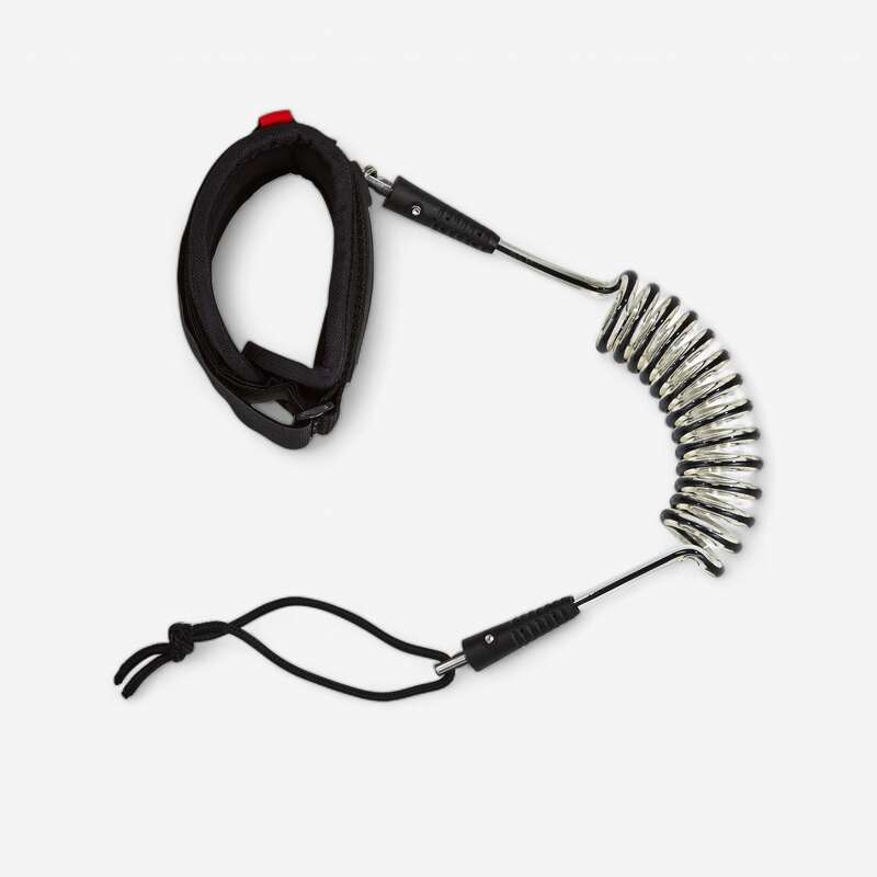 RADBUG 900 bodyboard spiral bicep leash Black Decathlon