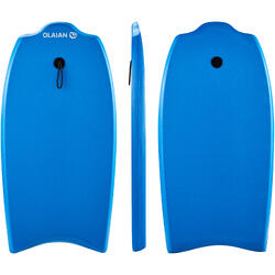 Bodyboard 100 blauw 1ste technische prijs kinderen 6-12 jaar 35" + leash