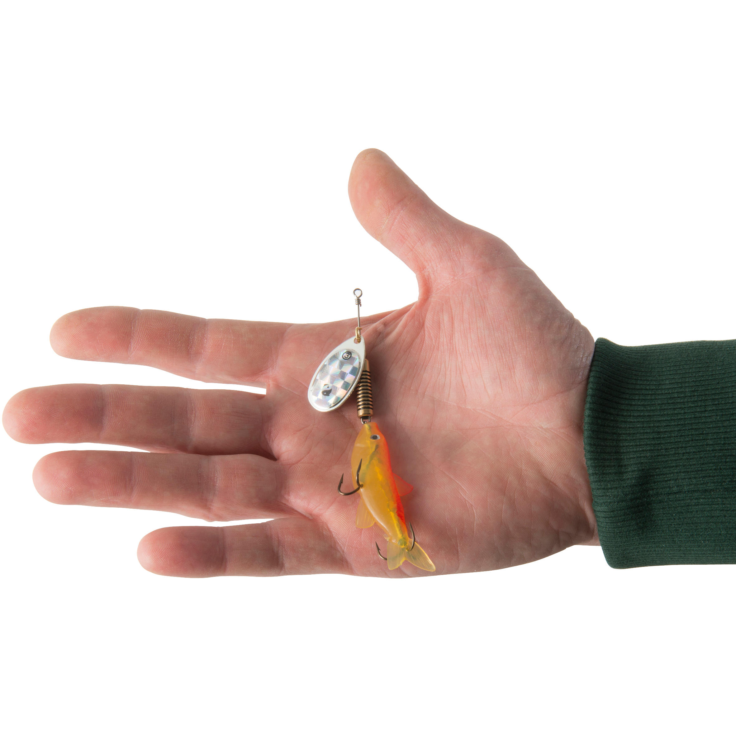 CUILLER TOURNANTE VAIRONNÉE PÊCHE DES CARNASSIERS WETA n° 3 FLUO - CAPERLAN