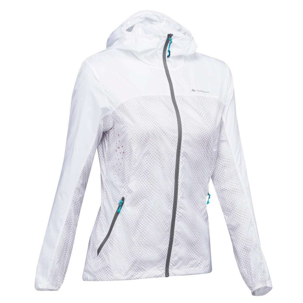 Women's Hiking Windproof Jacket Helium Wind FH500