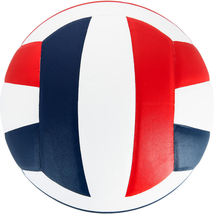 BALLONS DE VOLLEYBALL Ballon de volleyball V500 blanc, bleu et rouge Allsix Decathlon