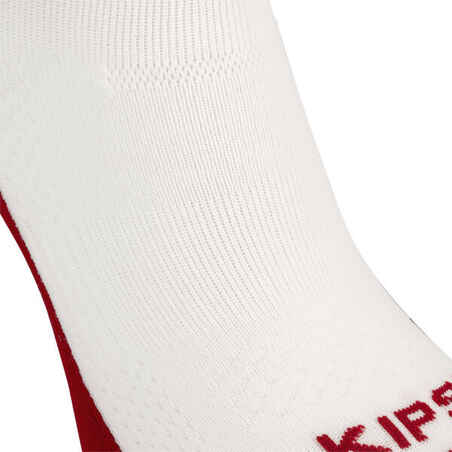 V500 Mid Volleyball Socks - White/Red