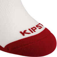 V500 Mid Volleyball Socks - White/Red