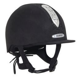 Equestrian Helmet Black UK Size 56 