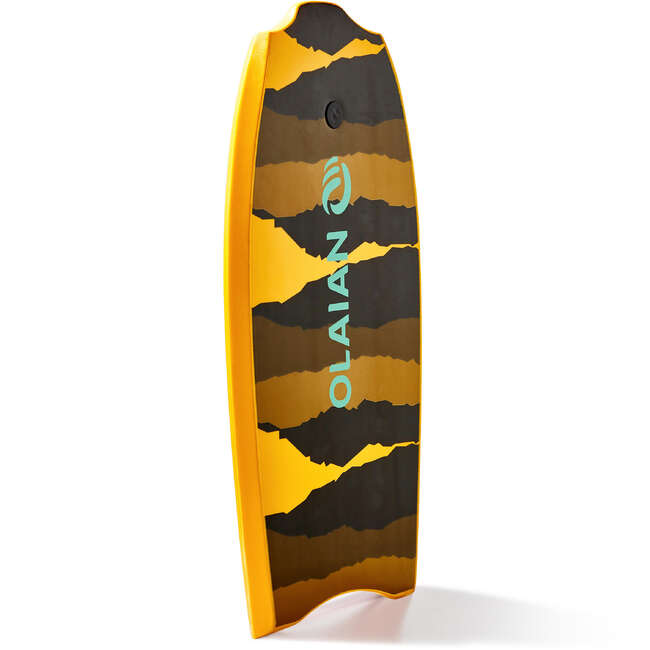 Prancha de Bodyboard 100 1m451m65 38" com Placa e Leash Laranja RADBUG