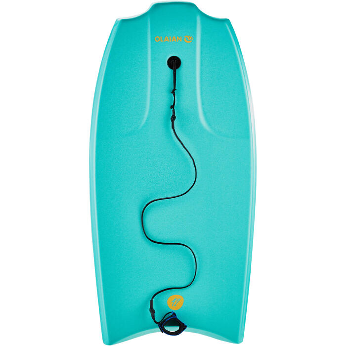 olaian bodyboard 100 42" blauw groen geleverd met leash | decathlon.nl