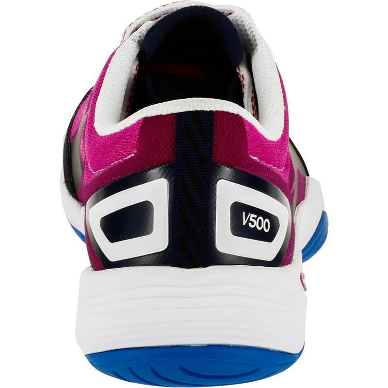 Dámské volejbalové boty V500 modro-růžové